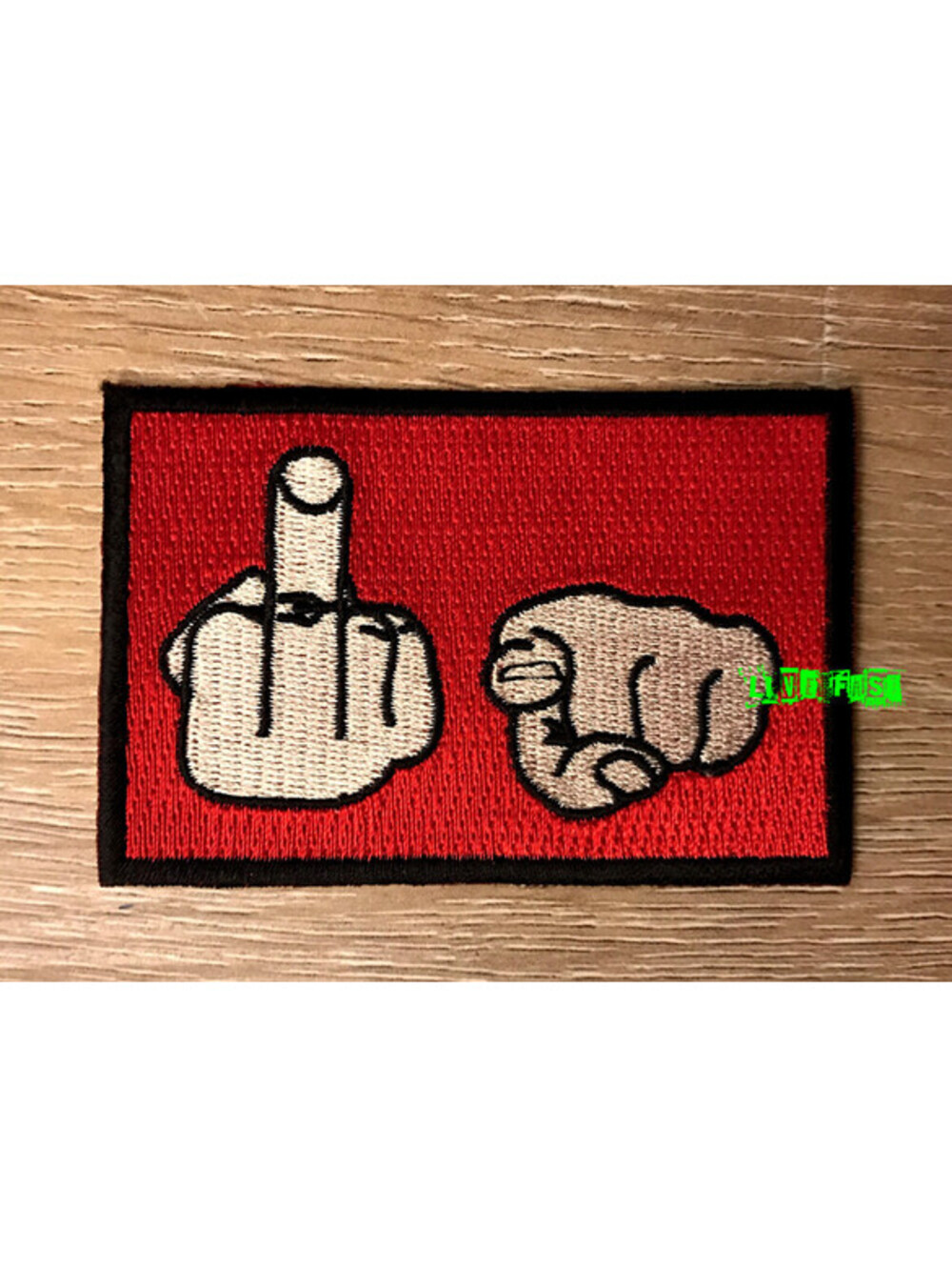 SCREW YOU PATCH middle finger f you patch outlaw biker vest jacket ftw